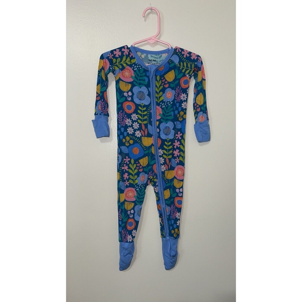 Little Sleepies 6-12 Months- Folk Floral Print